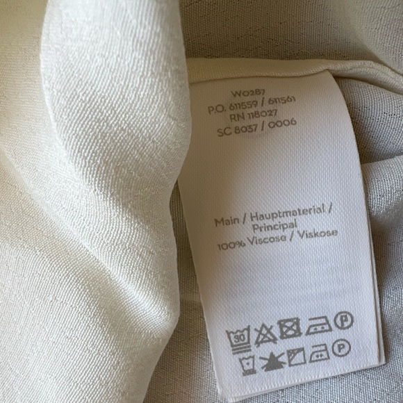 NWT Boden Ladies Cream Sheer Lace Cut-Outs Boho Chic Buttoned Blouse Top 10 - Picture 10 of 11